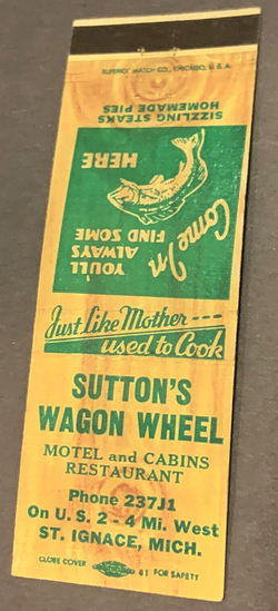 Suttons Wagon Wheel - Matchbook